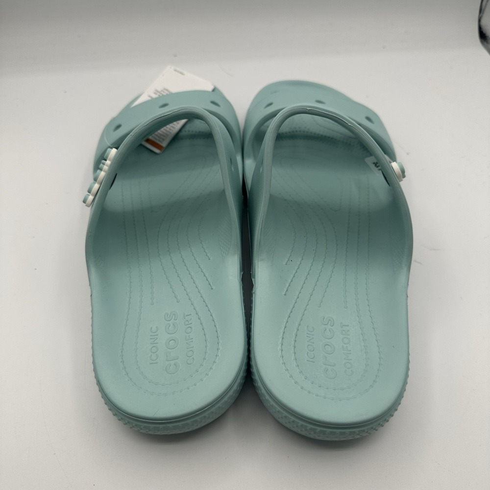 Crocs Classic Sandals Mens Sz 13 Pure Water Blue Slip On Slides 206761-4SS NWT - Picture 9 of 9